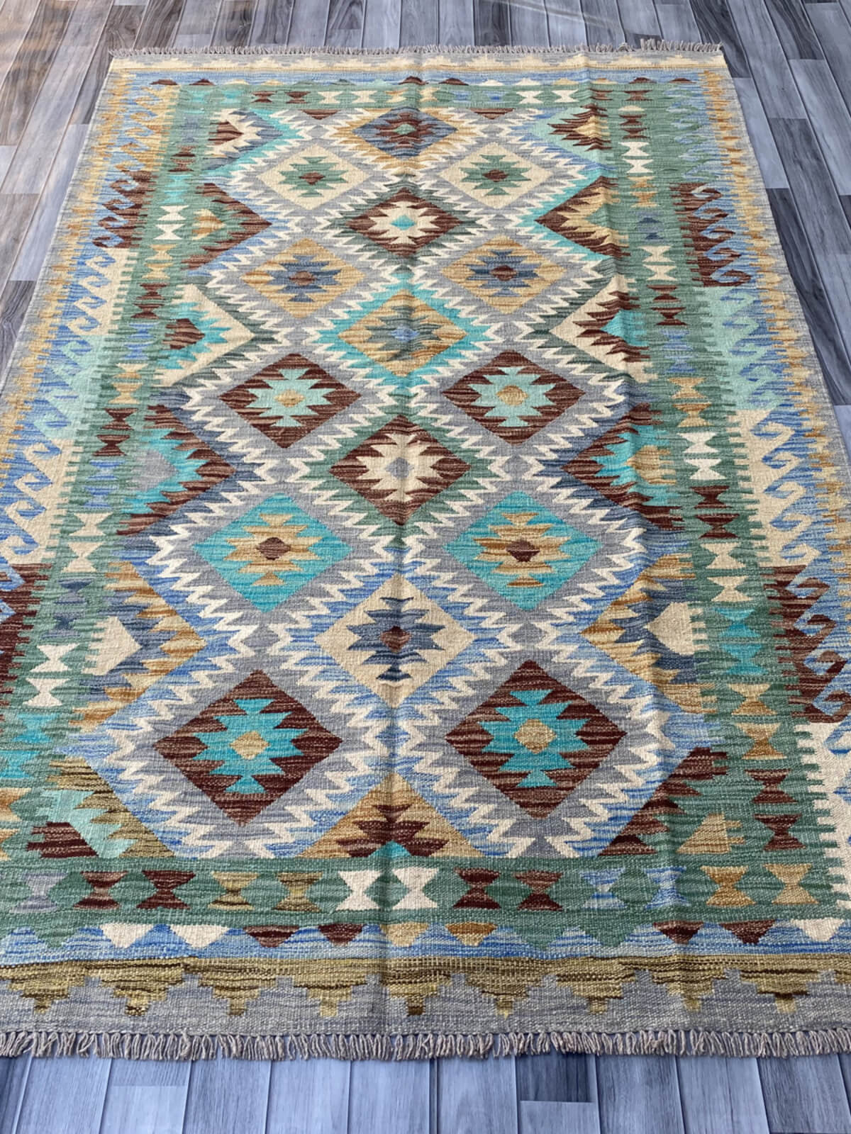 Handmade Flat Weave Kilim Rug (243 CM x 155 CM) SK#1057
