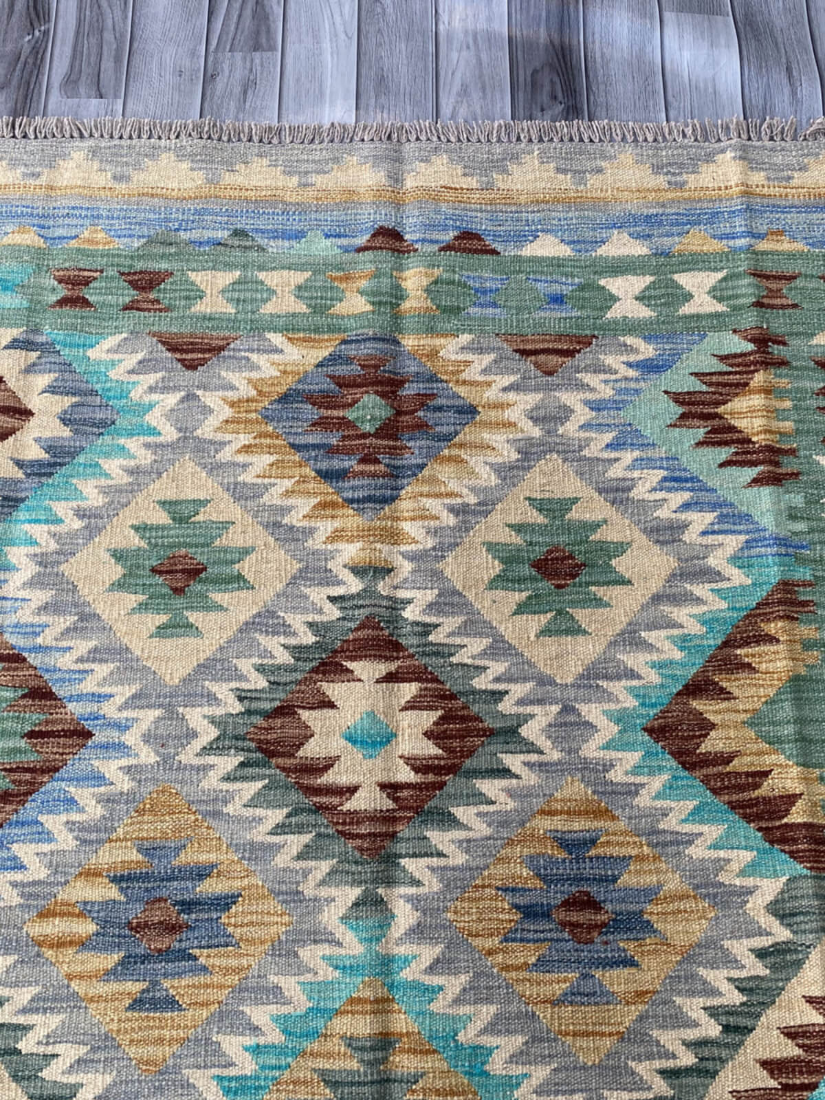 Handmade Flat Weave Kilim Rug (243 CM x 155 CM) SK#1057
