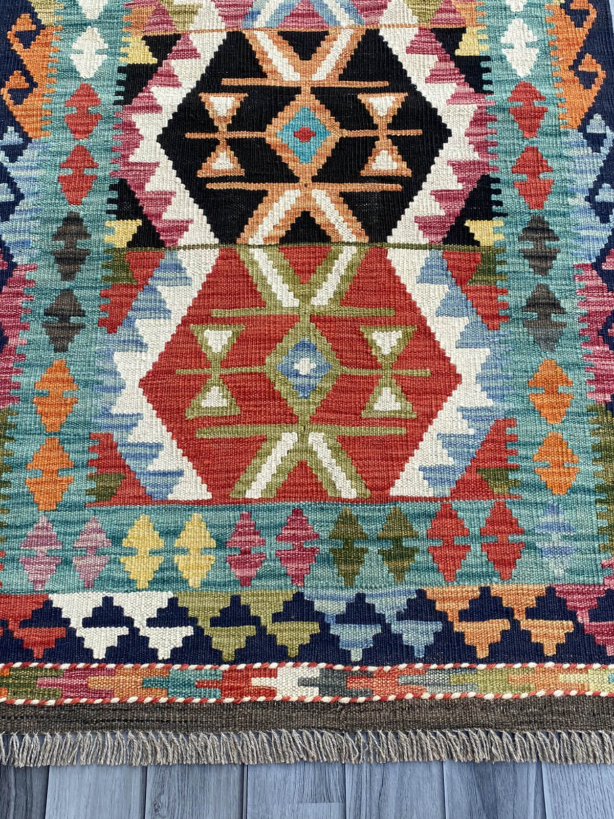 Handmade Flat Weave Kilim Rug (305 CM x 81 CM) SK#1060
