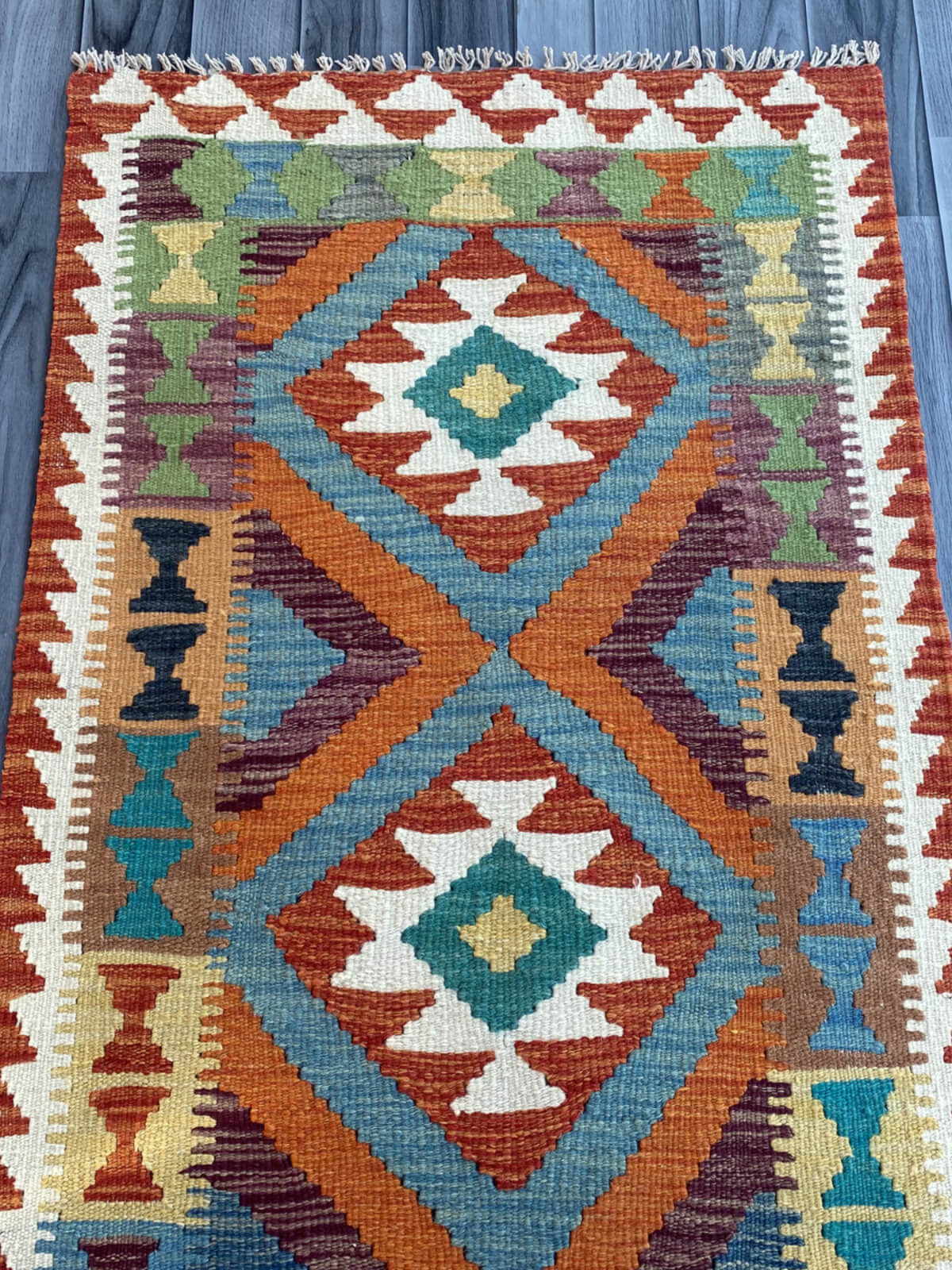 Handmade Flat Weave Kilim Rug (203 CM x 72 CM) SK#1069