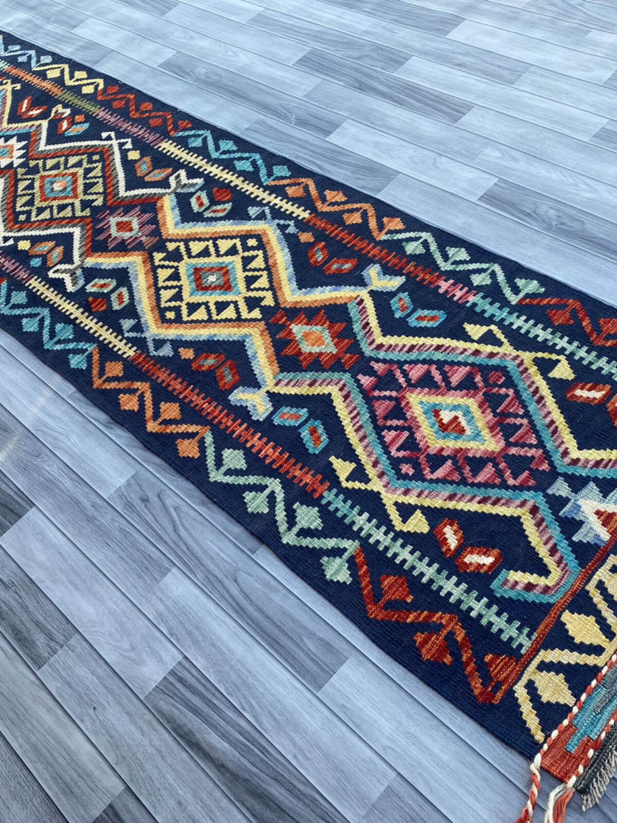 Handmade Flat Weave Kilim Rug (290 CM x 81 CM) SK#1071