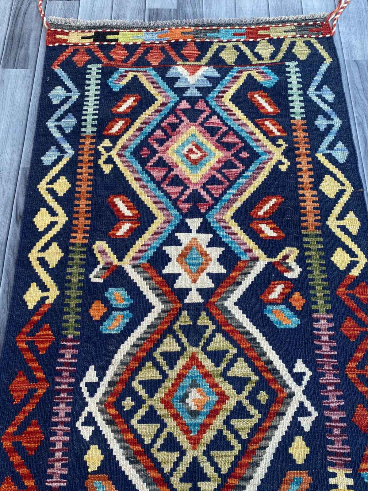Handmade Flat Weave Kilim Rug (290 CM x 81 CM) SK#1071