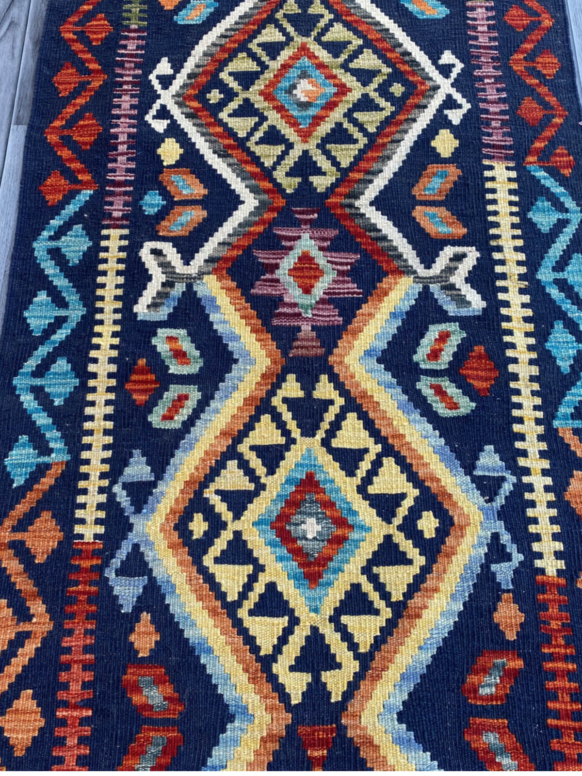 Handmade Flat Weave Kilim Rug (290 CM x 81 CM) SK#1071