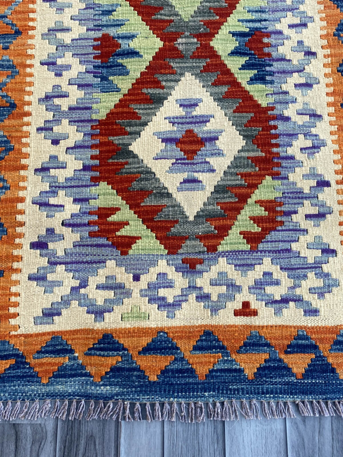 Handmade Flat Weave Kilim Rug (204 CM x 74 CM) SK#1072