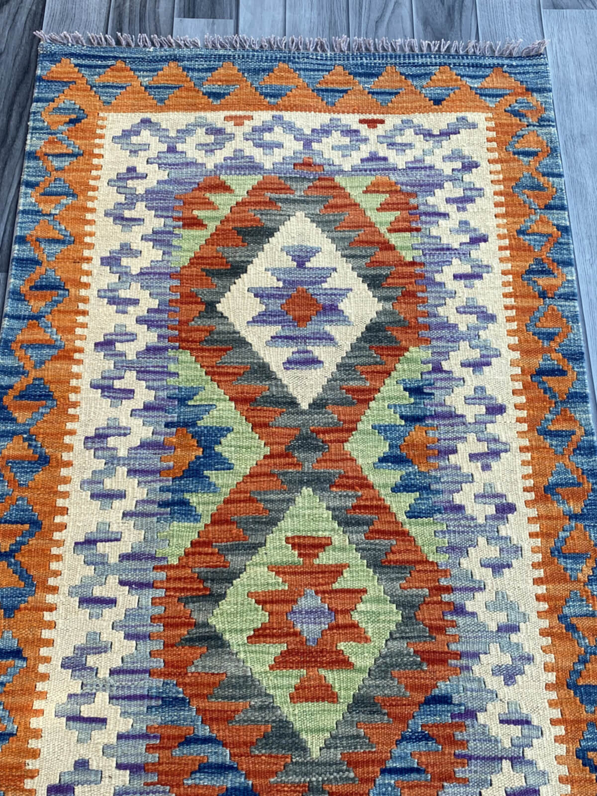 Handmade Flat Weave Kilim Rug (204 CM x 74 CM) SK#1072