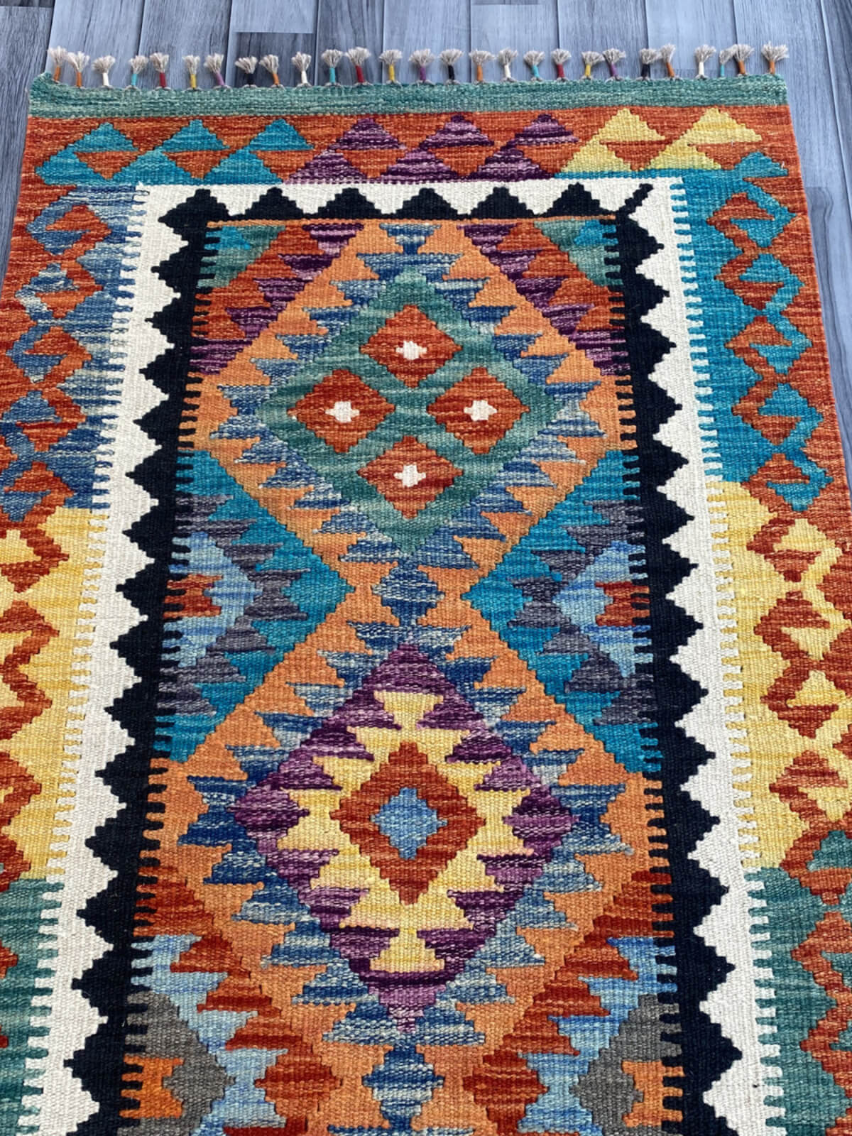 Handmade Flat Weave Kilim Rug (300 CM x 80 CM) SK#1076
