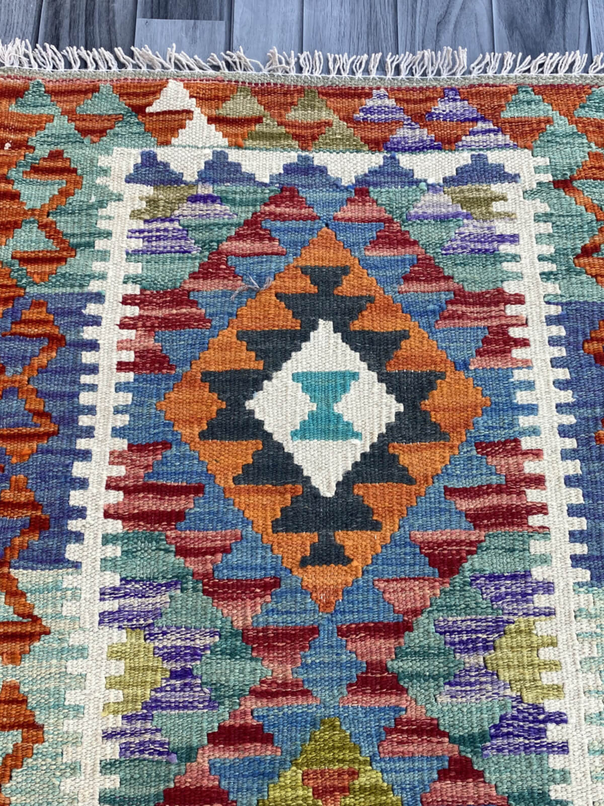 Handmade Flat Weave Kilim Rug (203 CM x 64 CM) SK#1078