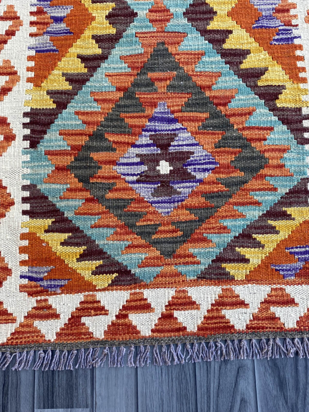 Handmade Flat Weave Kilim Rug (200 CM x 70 CM) SK#1079