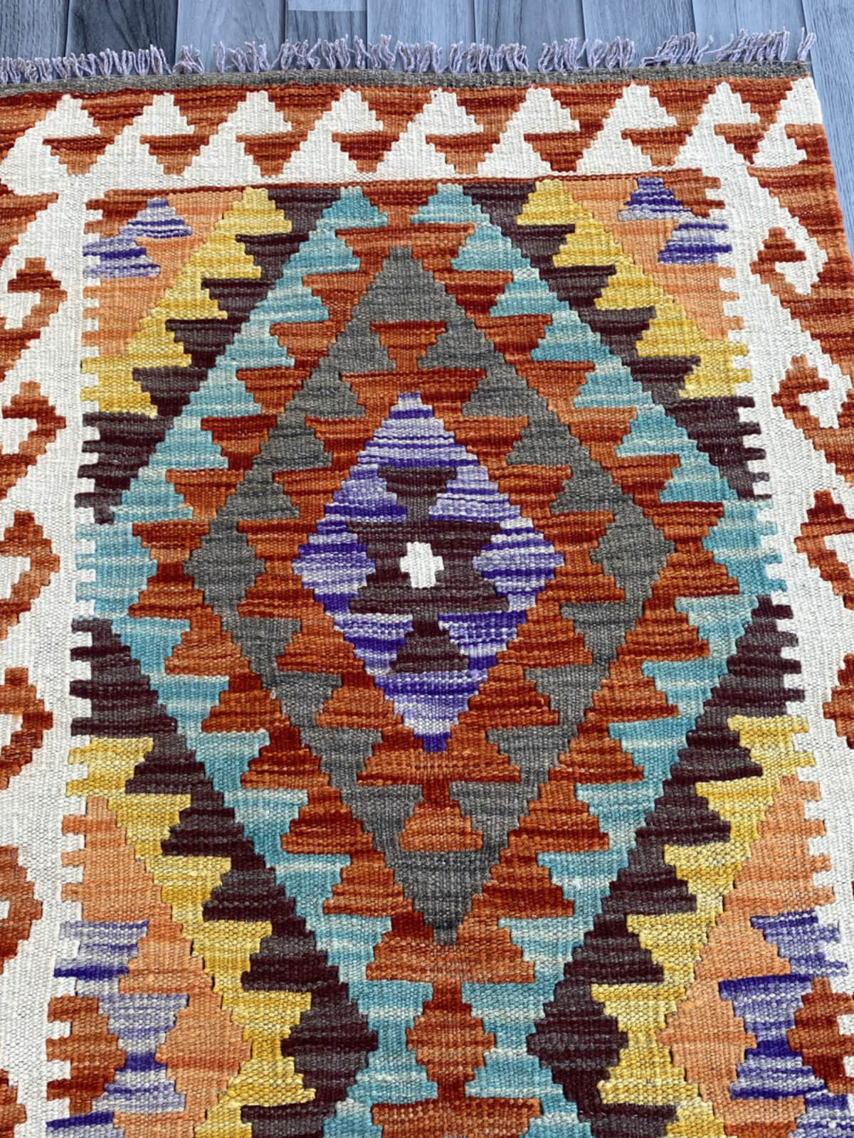 Handmade Flat Weave Kilim Rug (200 CM x 70 CM) SK#1079