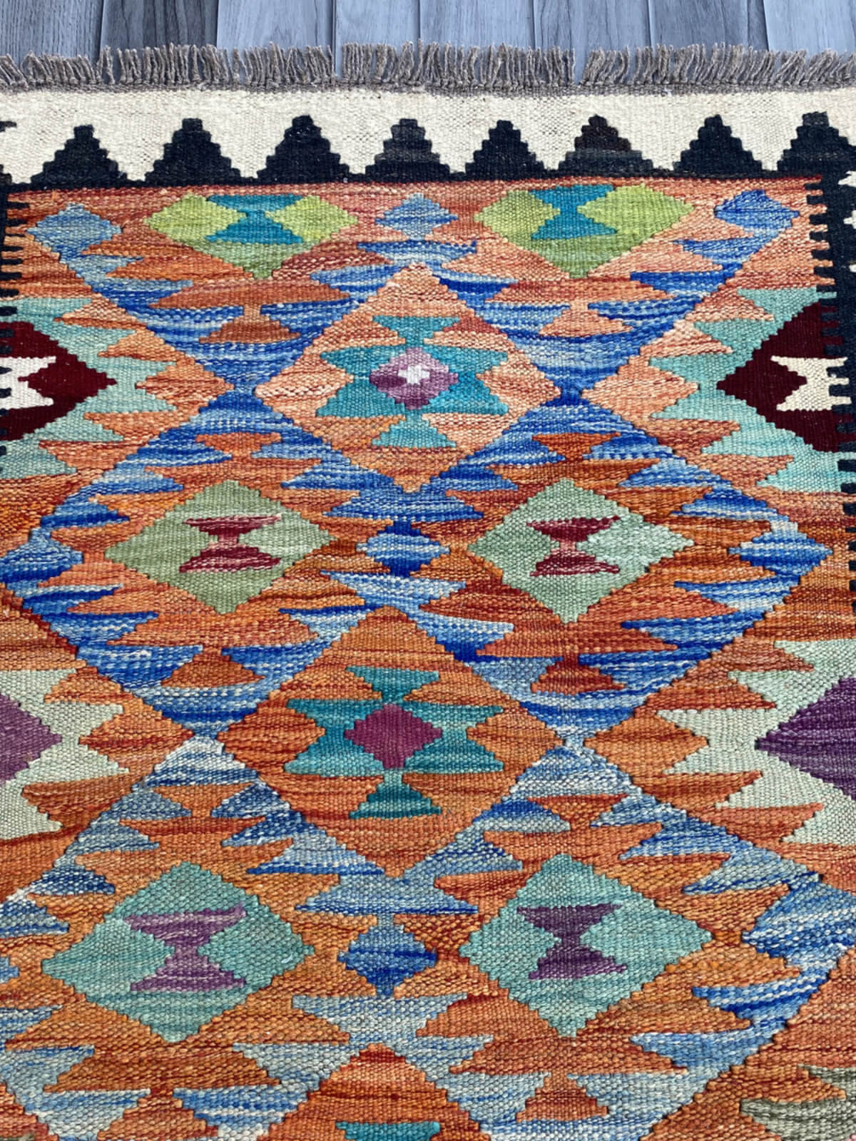 Handmade Flat Weave Kilim Rug (194 CM x 75 CM) SK#1081