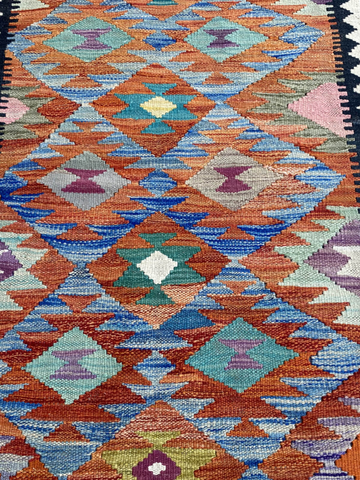 Handmade Flat Weave Kilim Rug (194 CM x 75 CM) SK#1081