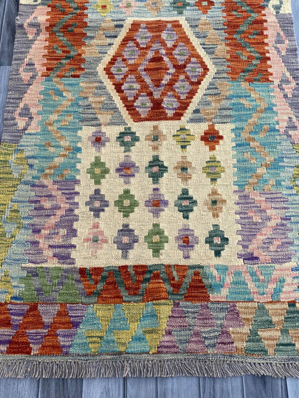 Handmade Flat Weave Kilim Rug (300 CM x 82 CM) SK#1082