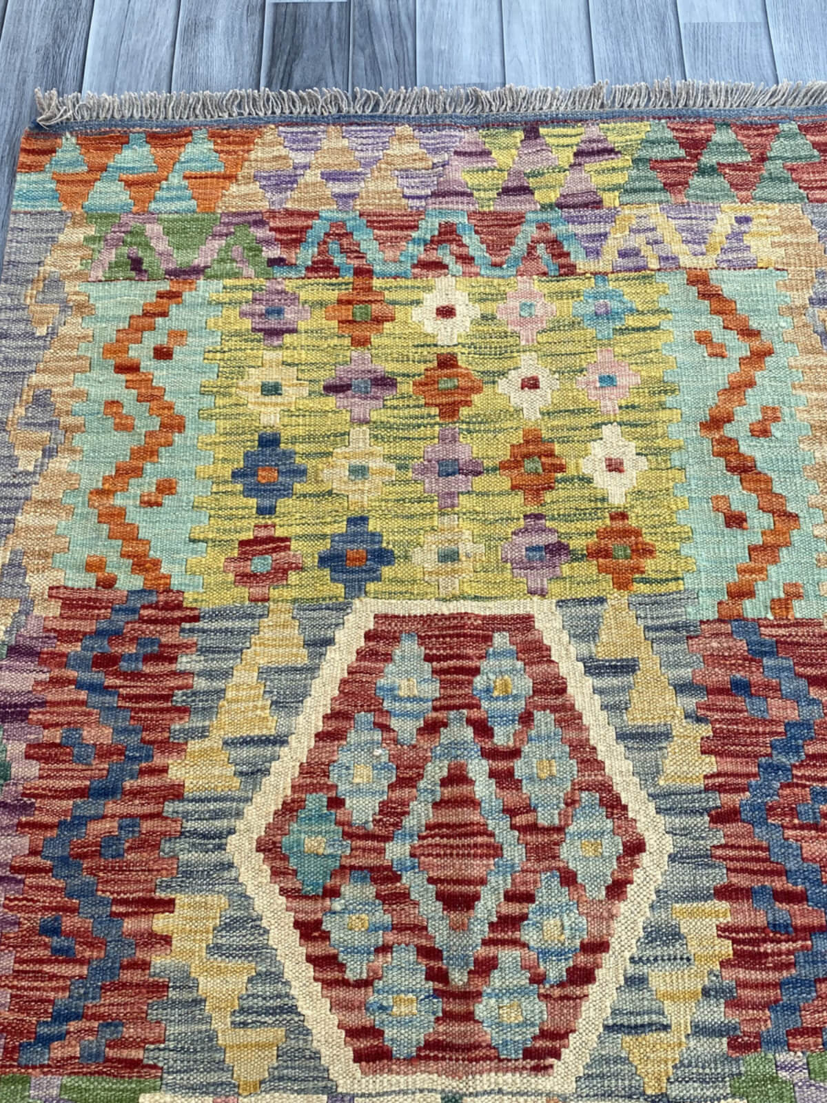 Handmade Flat Weave Kilim Rug (300 CM x 82 CM) SK#1082