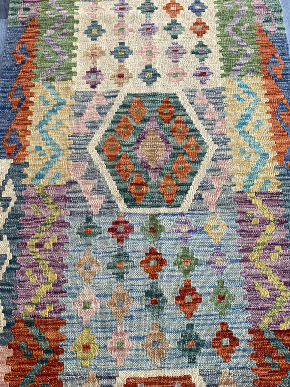 Handmade Flat Weave Kilim Rug (300 CM x 82 CM) SK#1082