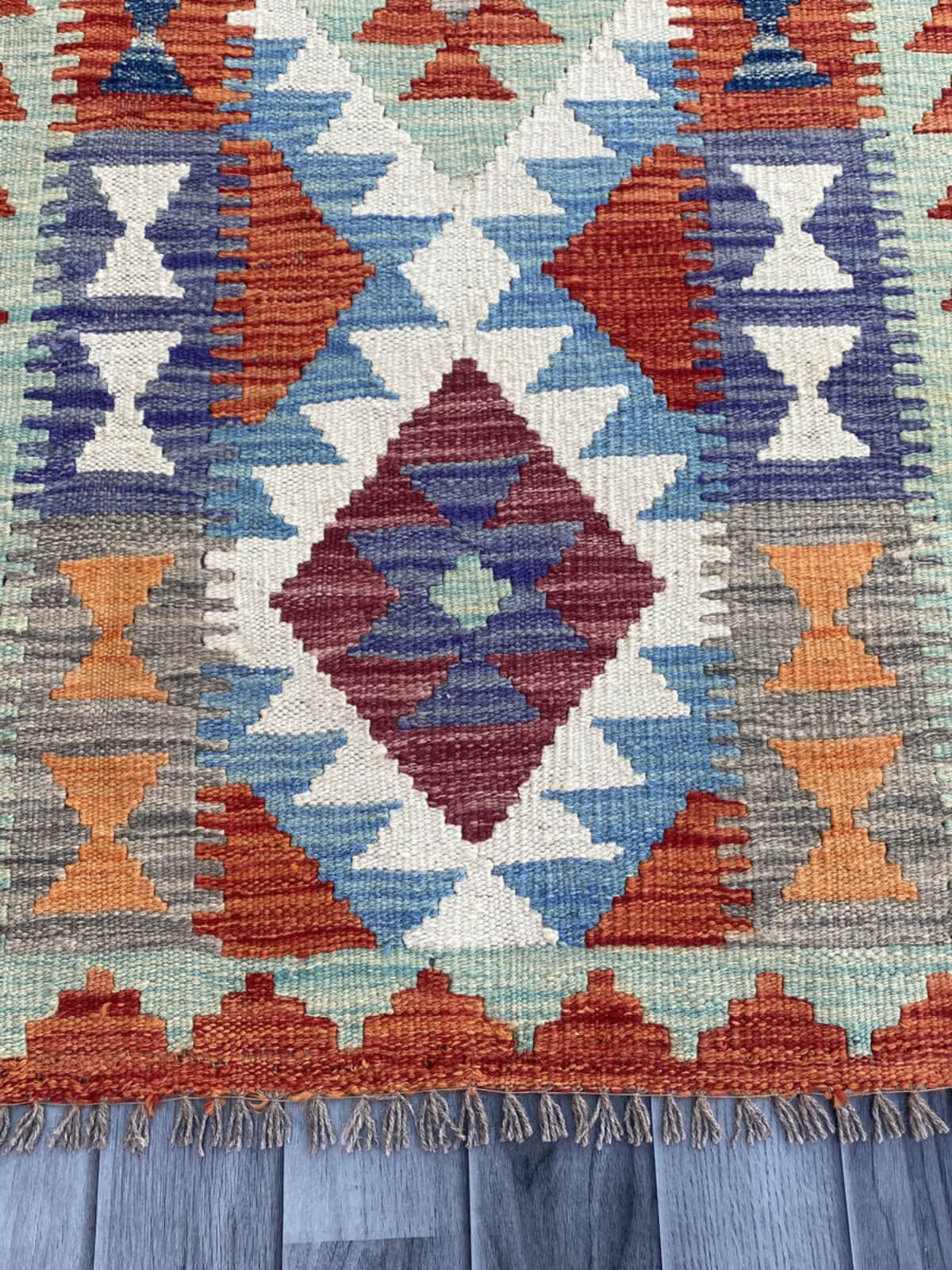 Handmade Flat Weave Kilim Rug (194 CM x 70 CM) SK#1085