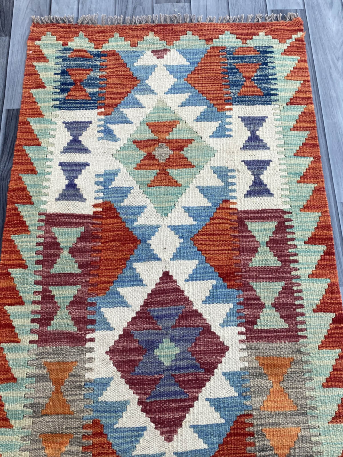 Handmade Flat Weave Kilim Rug (194 CM x 70 CM) SK#1085