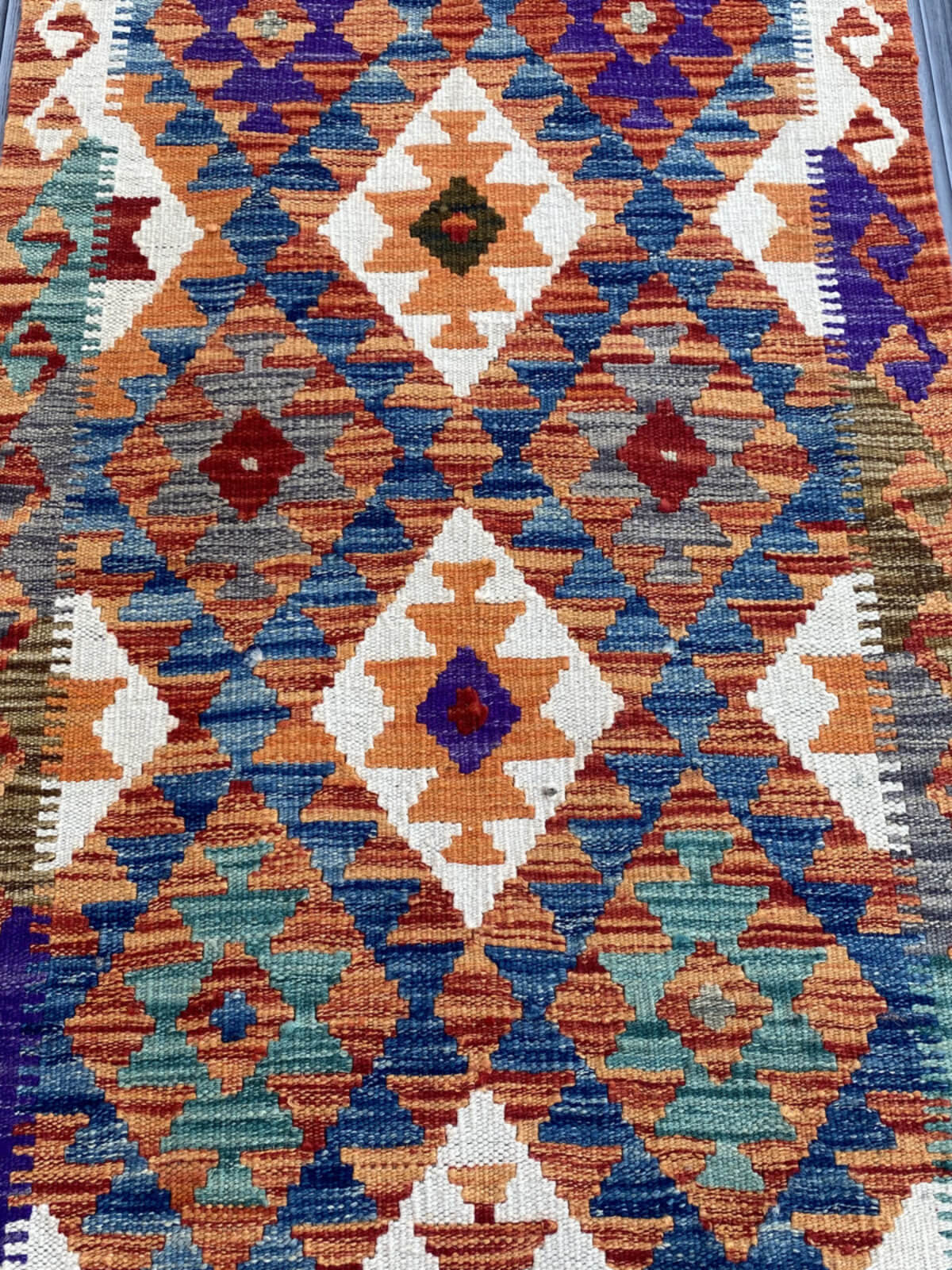 Handmade Flat Weave Kilim Rug (205 CM x 73 CM) SK#1086