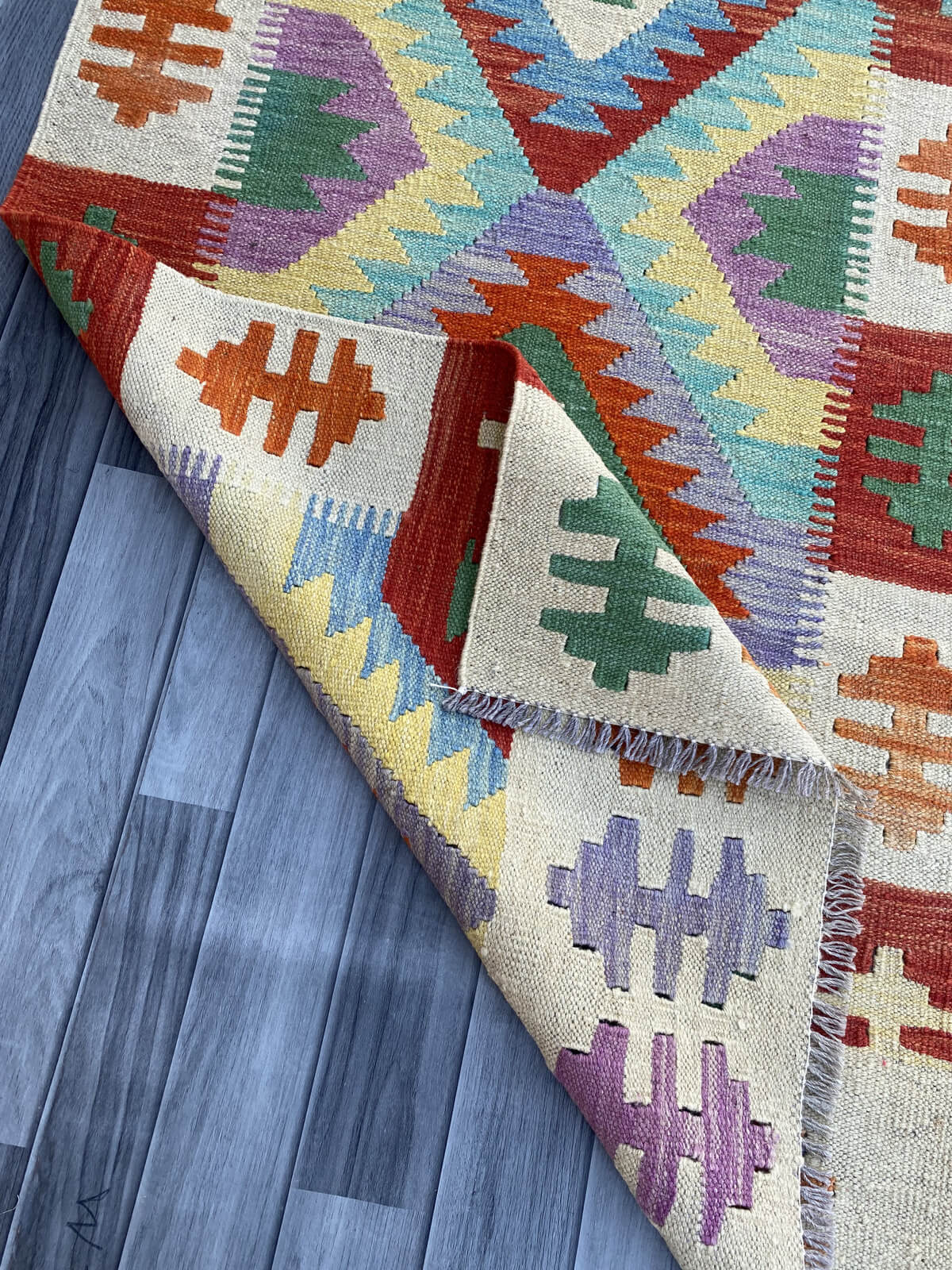 Handmade Flat Weave Kilim Rug ( 487 cm x 84 cm )