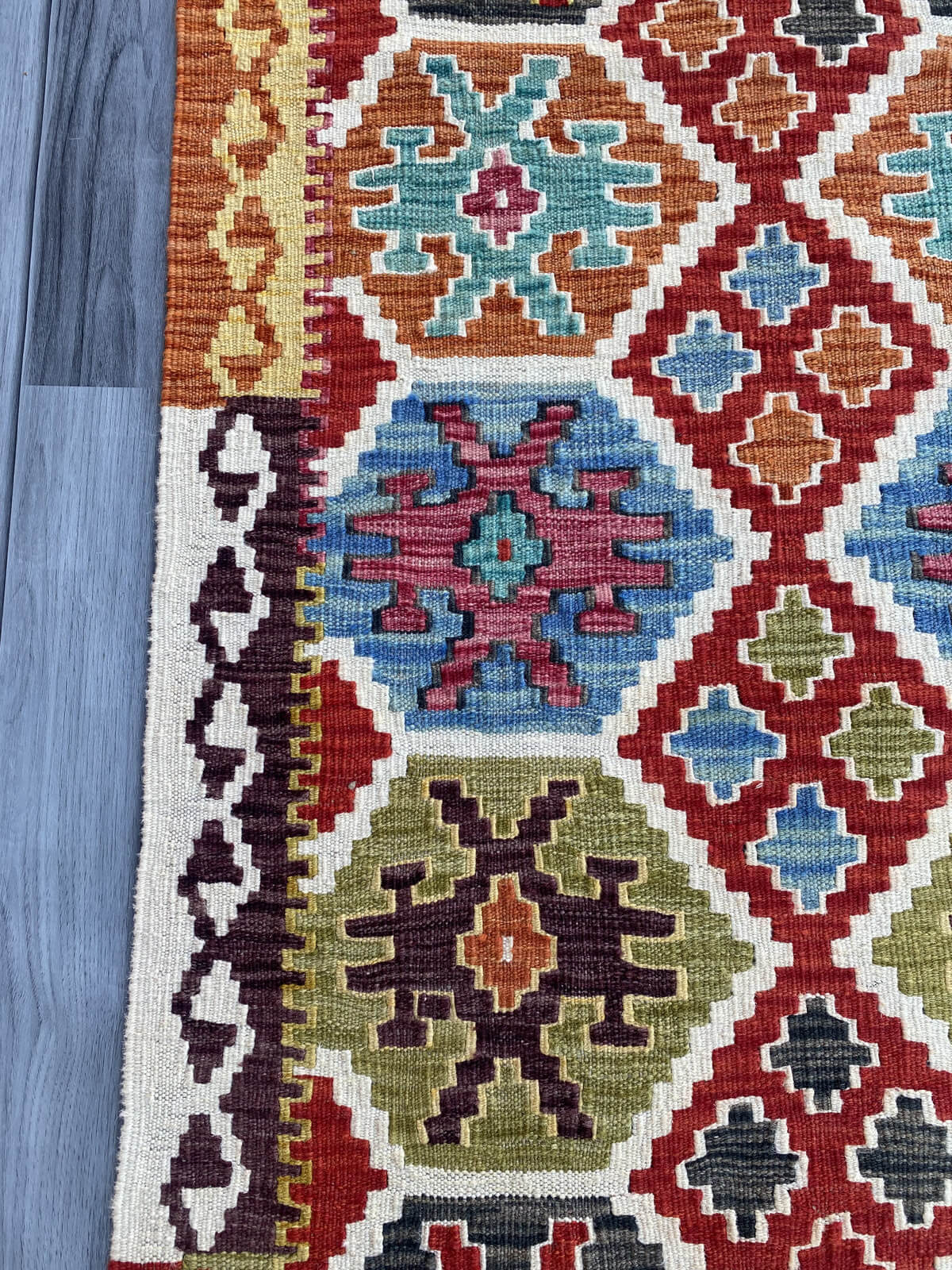 Handmade Flat Weave Kilim Rug ( 392 cm x 82 cm )