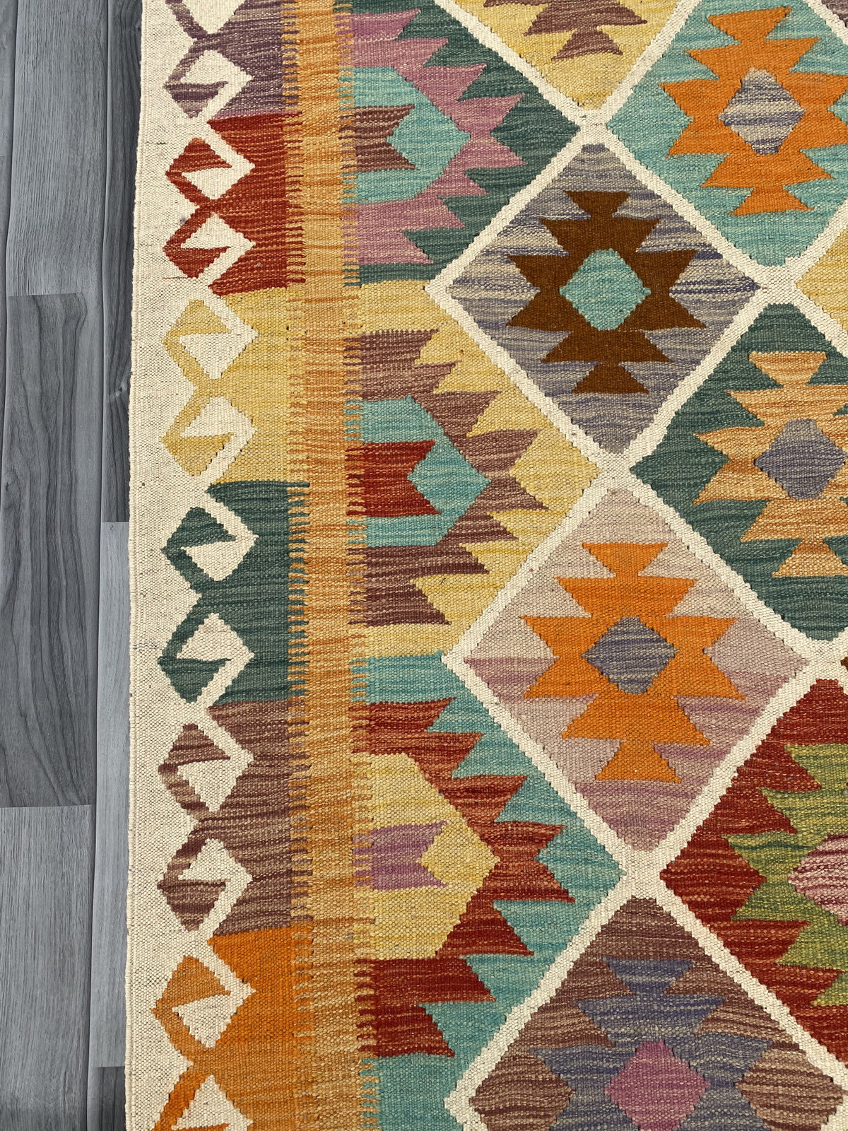 Handmade Flat Weave Kilim Rug |302 CM x 198 CM KSD#209