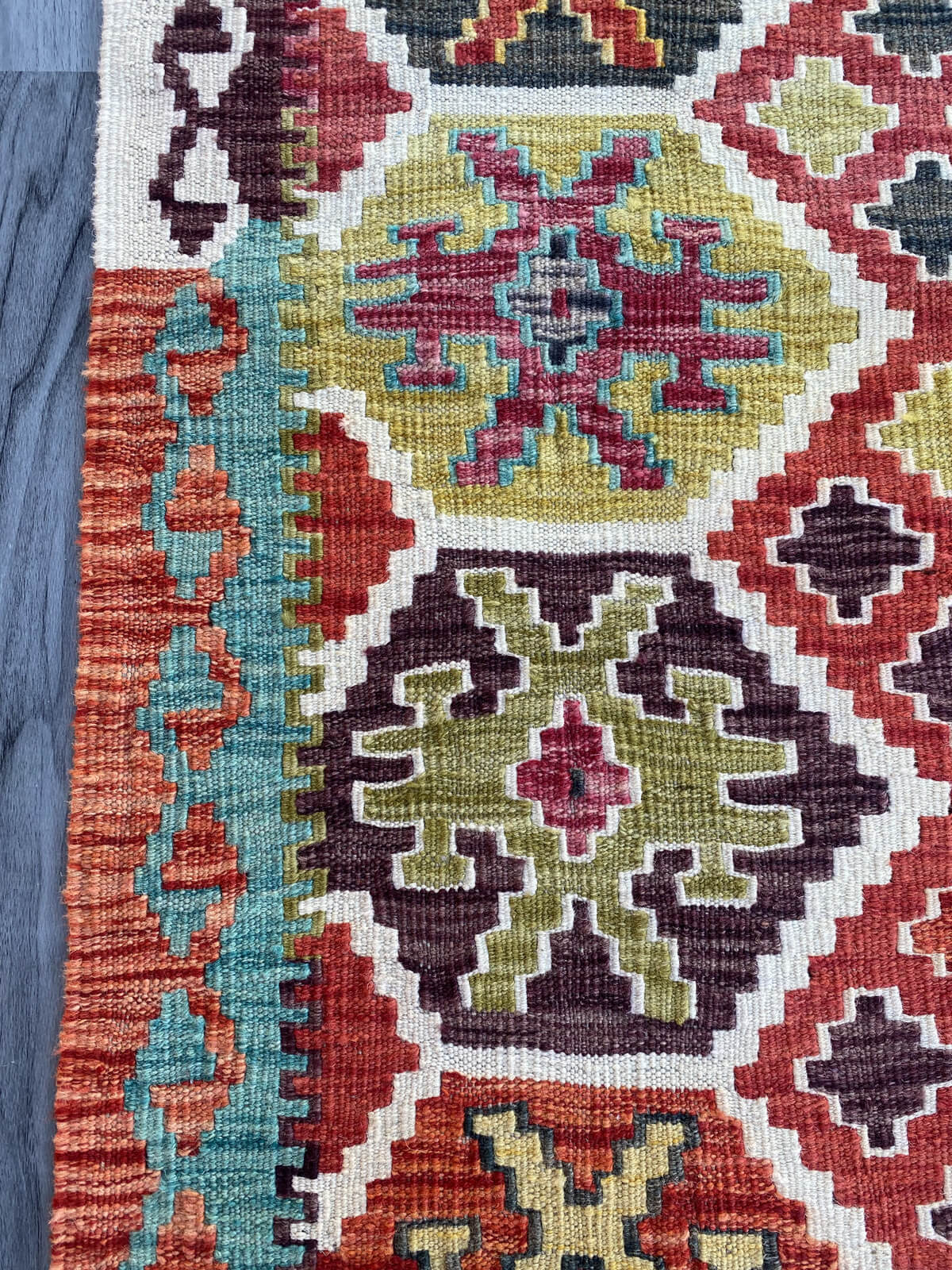 Handmade Flat Weave Kilim Rug ( 392 cm x 82 cm )