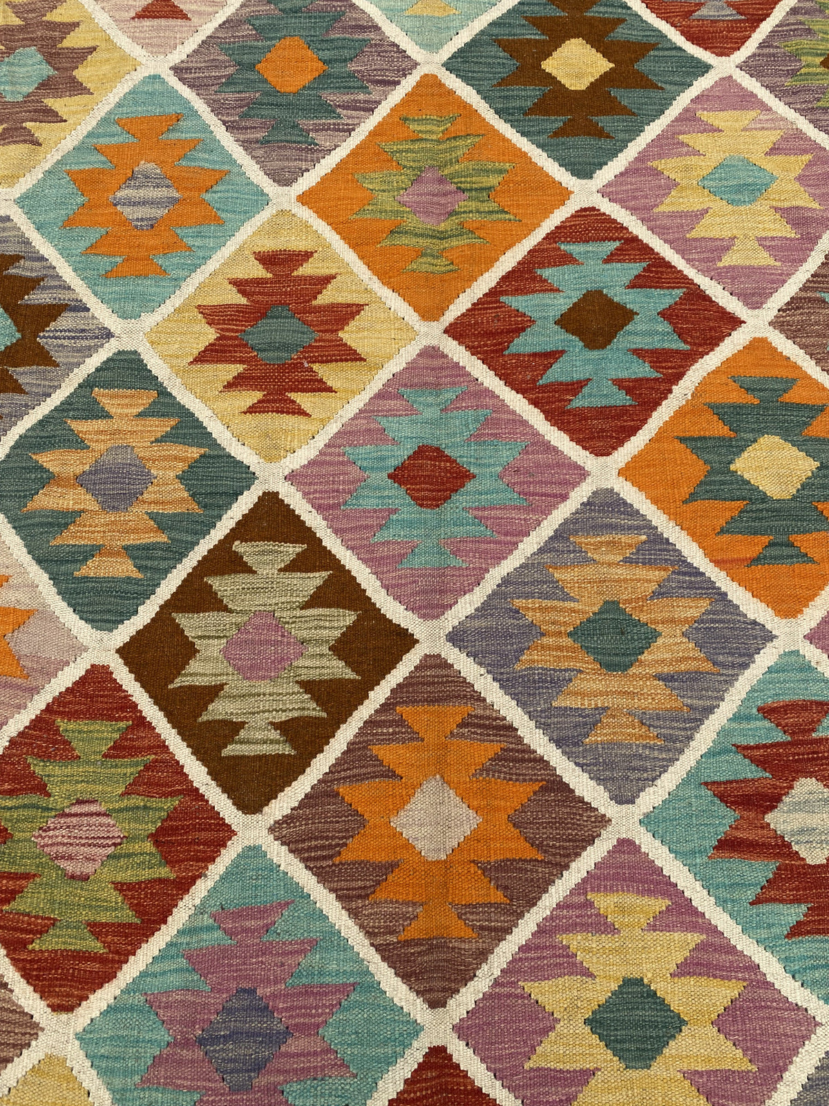 Handmade Flat Weave Kilim Rug |302 CM x 198 CM KSD#209
