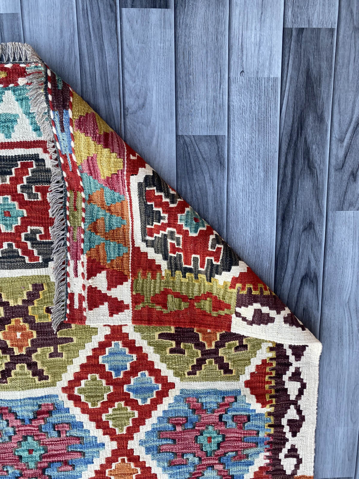 Handmade Flat Weave Kilim Rug ( 392 cm x 82 cm )