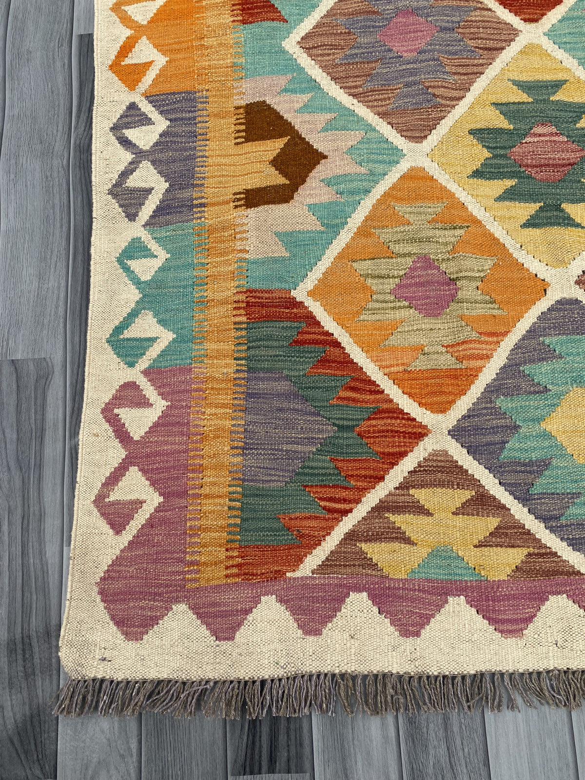 Handmade Flat Weave Kilim Rug |302 CM x 198 CM KSD#209