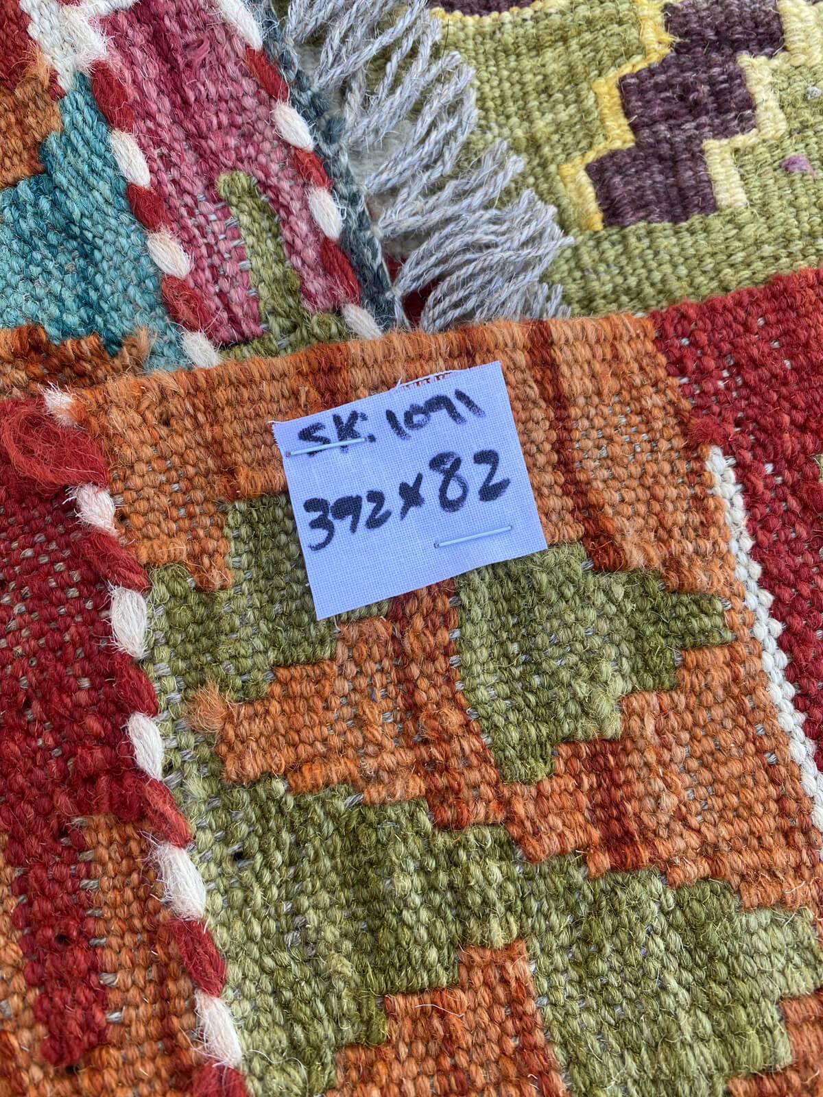 Handmade Flat Weave Kilim Rug ( 392 cm x 82 cm )