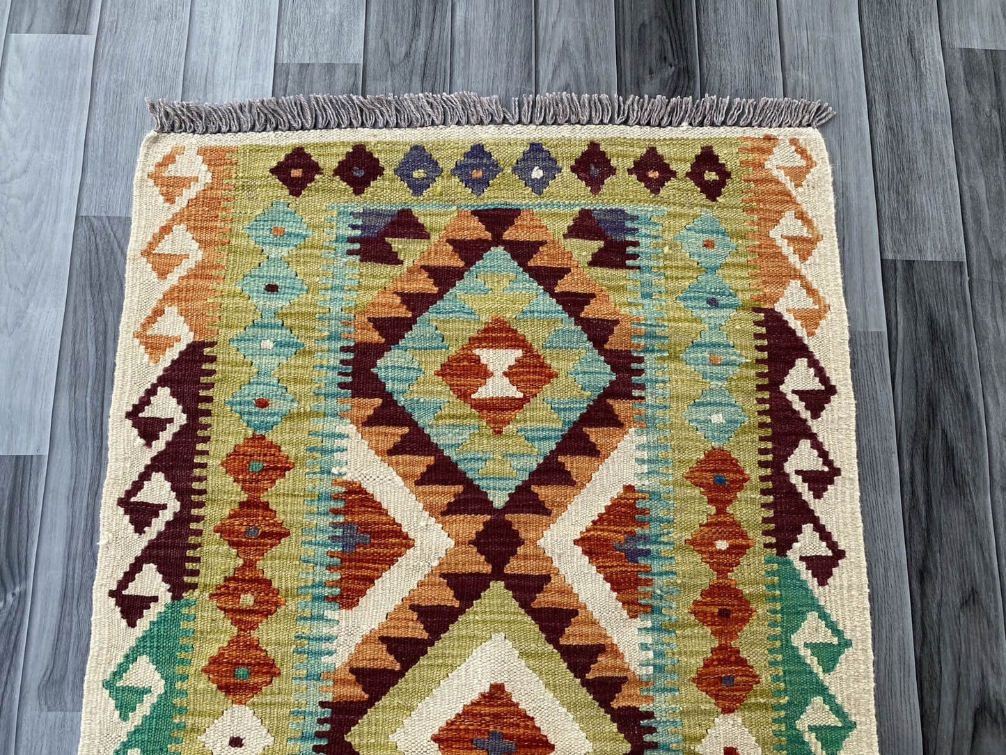 Handmade Afghan Chobi Kilim Rug 126x77 cm KAS#728