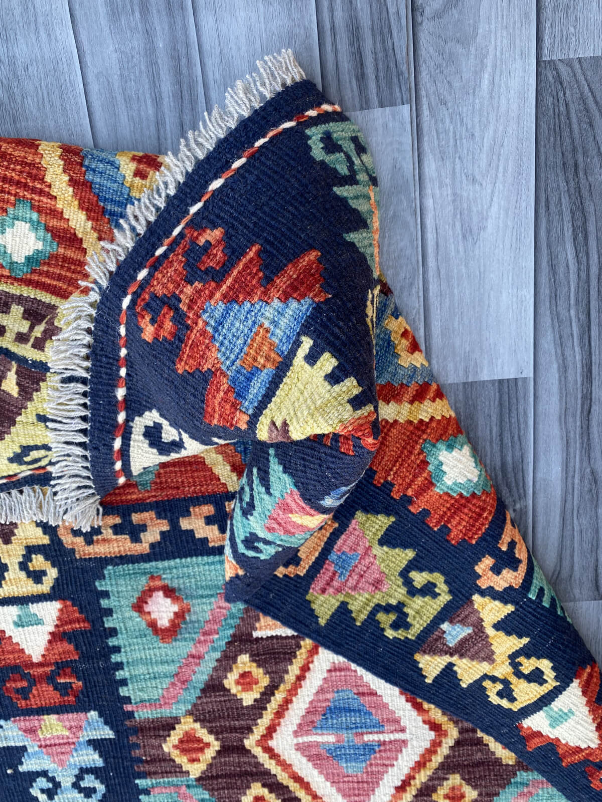 Handmade Flat Weave Kilim Rug ( 493 cm x 84 cm )