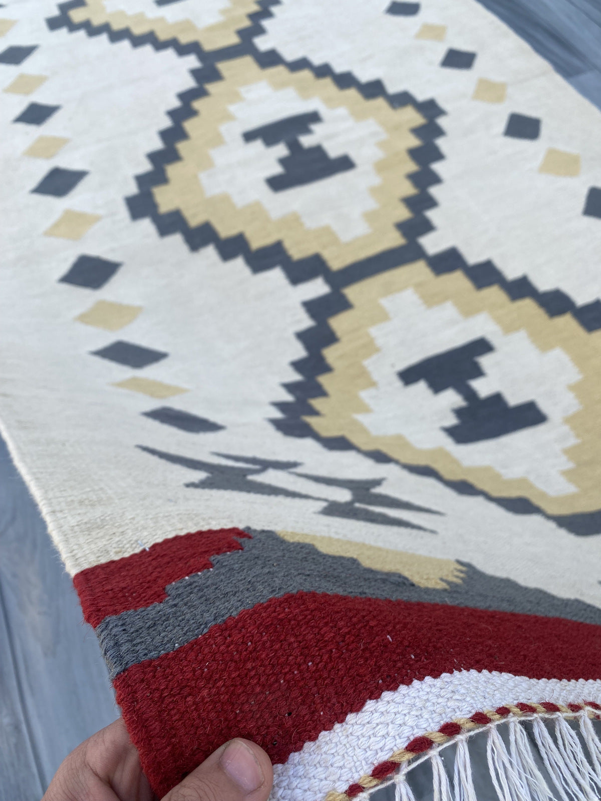 Handmade Flat Weave Kilim Rug |230 CM x 120 CM KSD#994