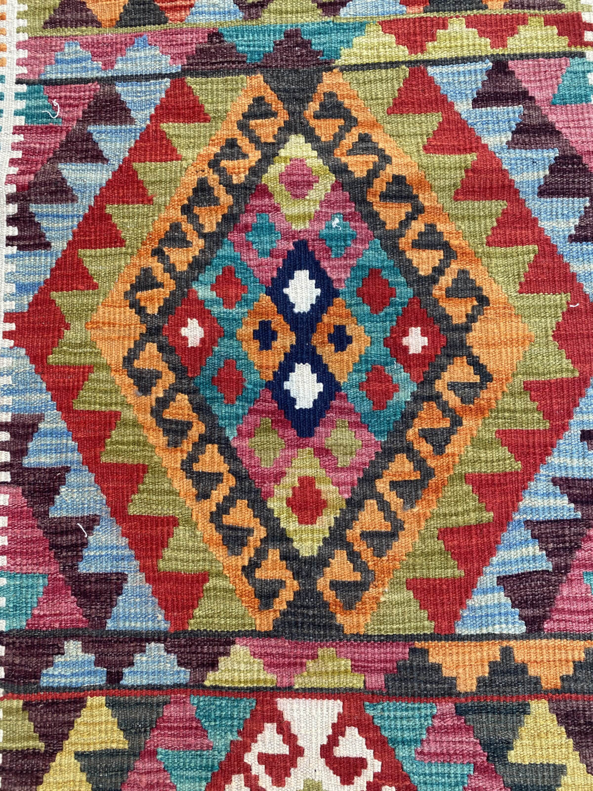 Handmade Flat Weave Kilim Rug ( 488 cm x 81 cm )