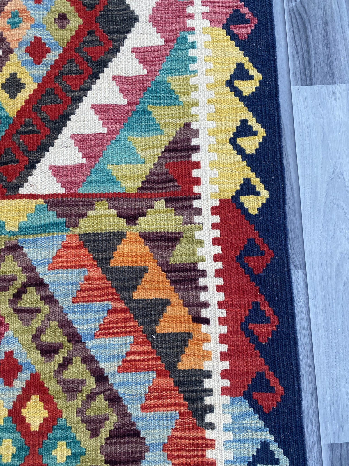 Handmade Flat Weave Kilim Rug ( 488 cm x 81 cm )