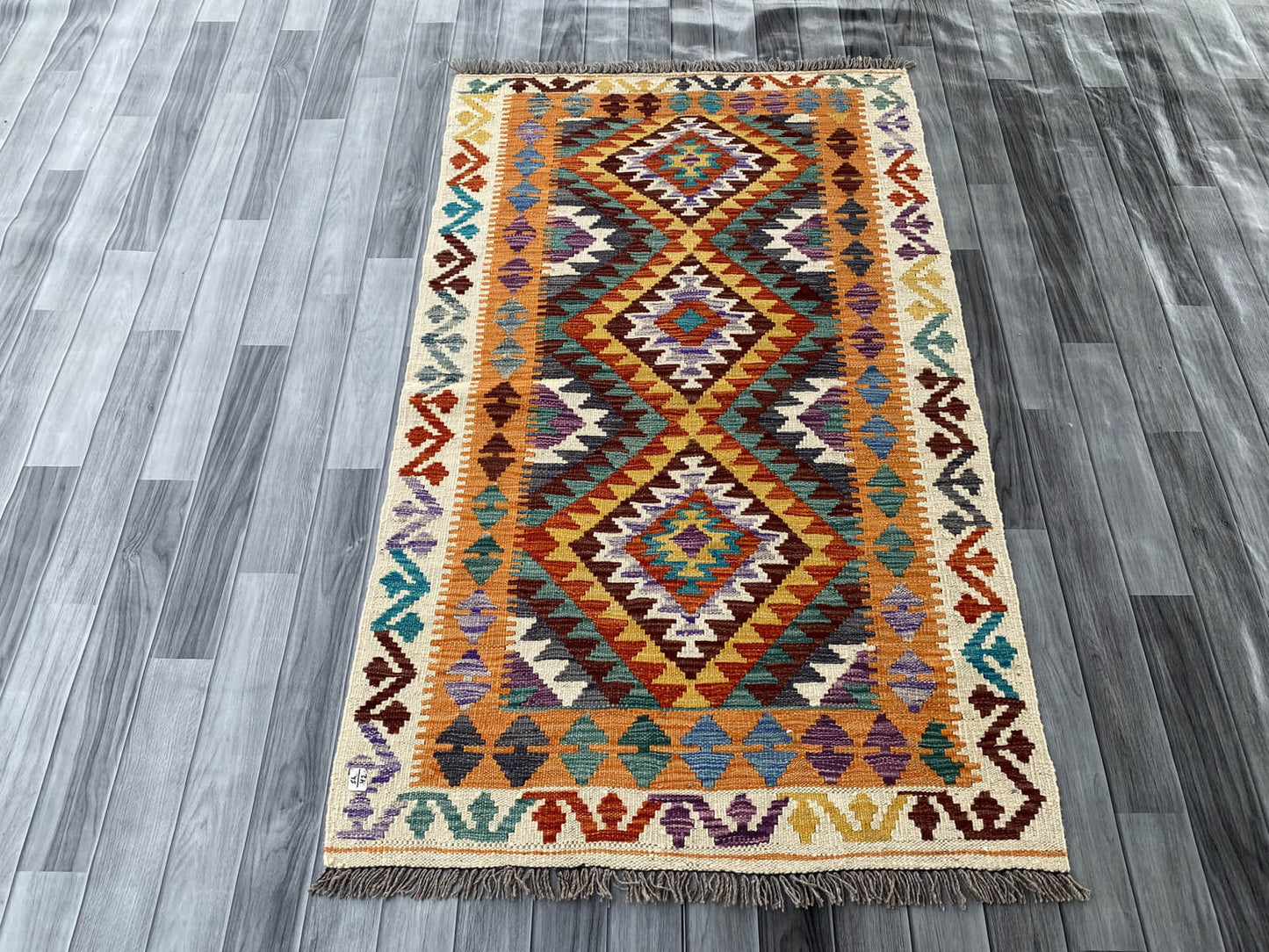 Handmade Afghan Chobi Kilim Rug 161x98 cm KAS#731