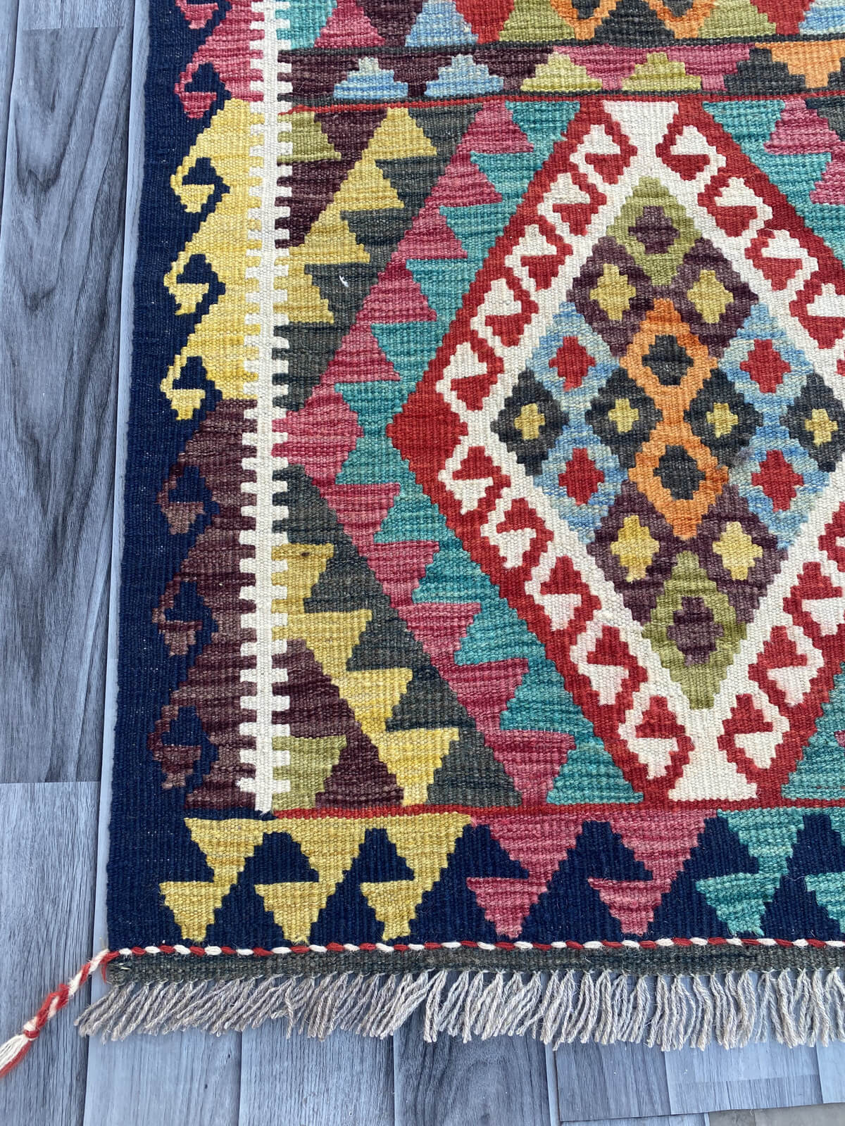 Handmade Flat Weave Kilim Rug ( 488 cm x 81 cm )