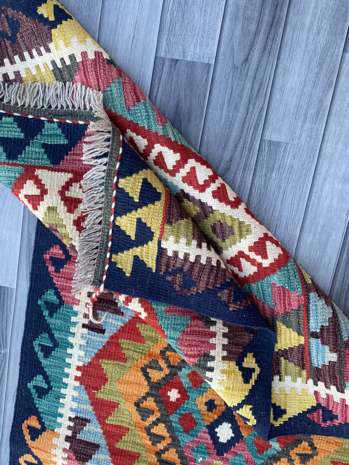 Handmade Flat Weave Kilim Rug ( 488 cm x 81 cm )