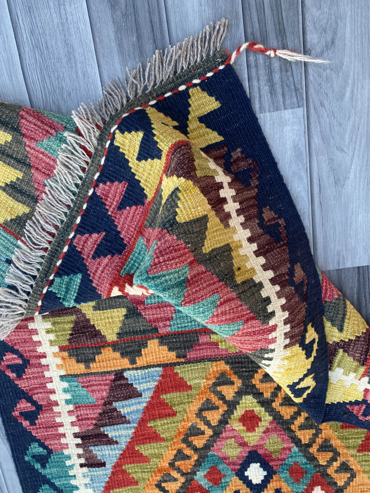 Handmade Flat Weave Kilim Rug ( 488 cm x 81 cm )