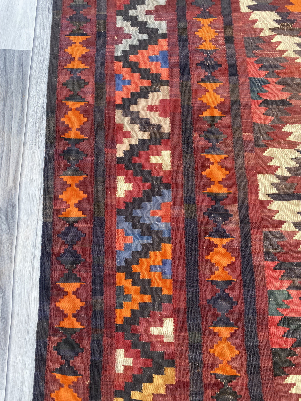 Handmade Afghan Traditional Old Kilim Rug |290 CM x 205 CM KSD#995