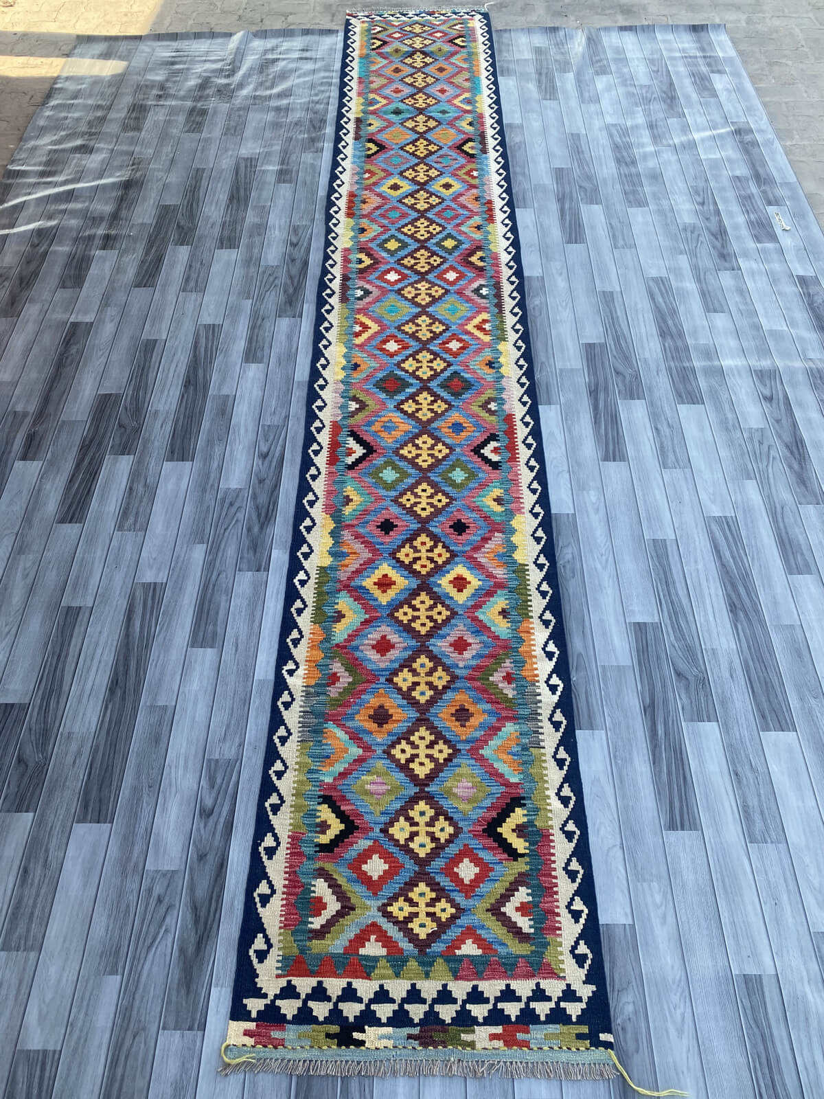 Handmade Flat Weave Kilim Rug ( 515 cm x 82 cm )
