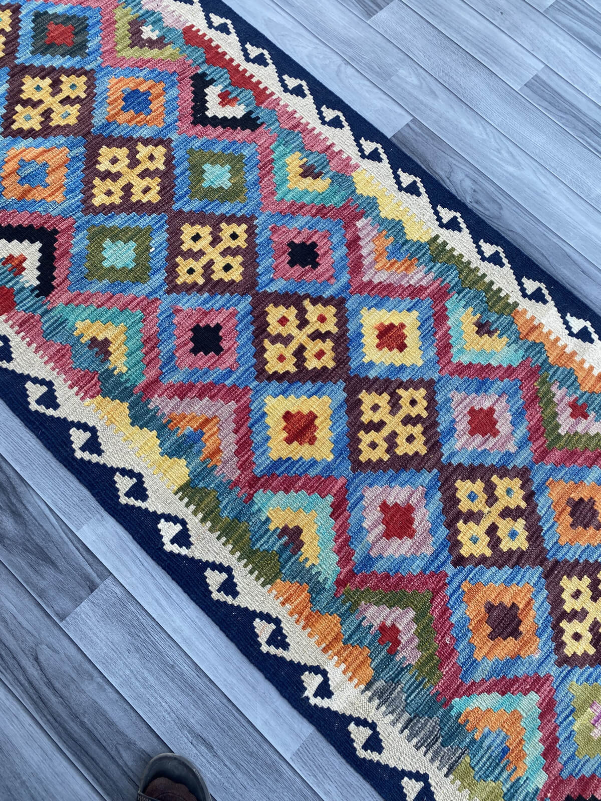 Handmade Flat Weave Kilim Rug ( 515 cm x 82 cm )