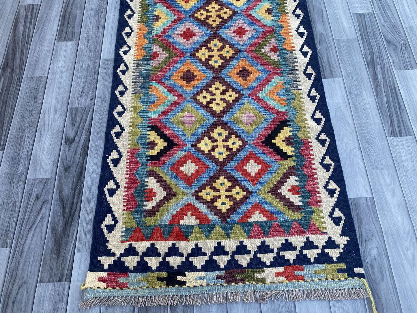 Handmade Flat Weave Kilim Rug ( 515 cm x 82 cm )