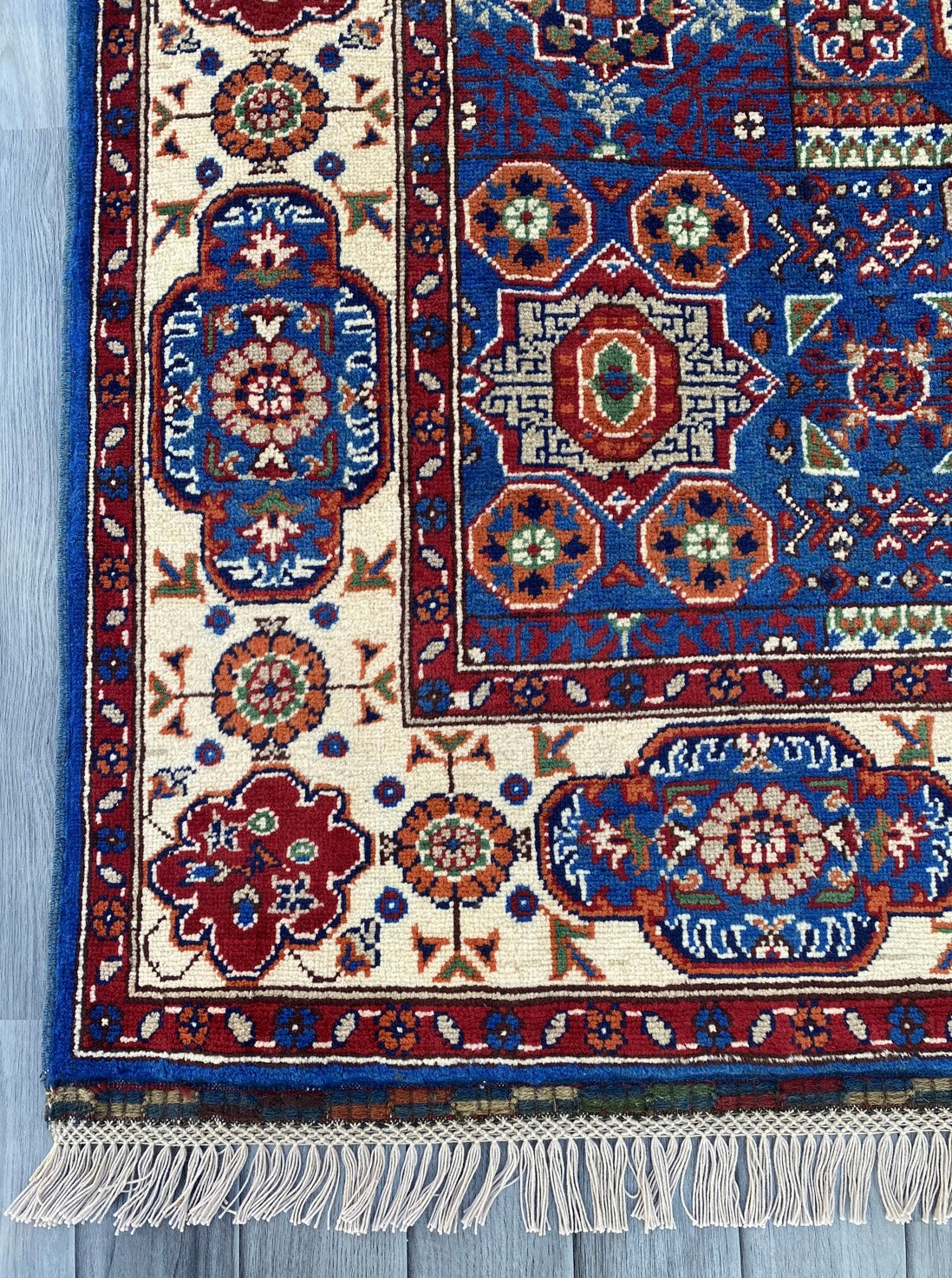 Hand Woven Afghan Traditional Wool Rug | 210 CM x 144 CM KSD#996