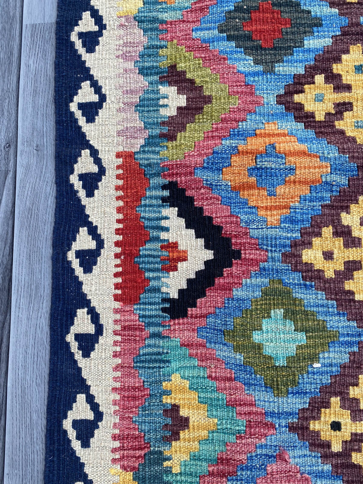 Handmade Flat Weave Kilim Rug ( 515 cm x 82 cm )