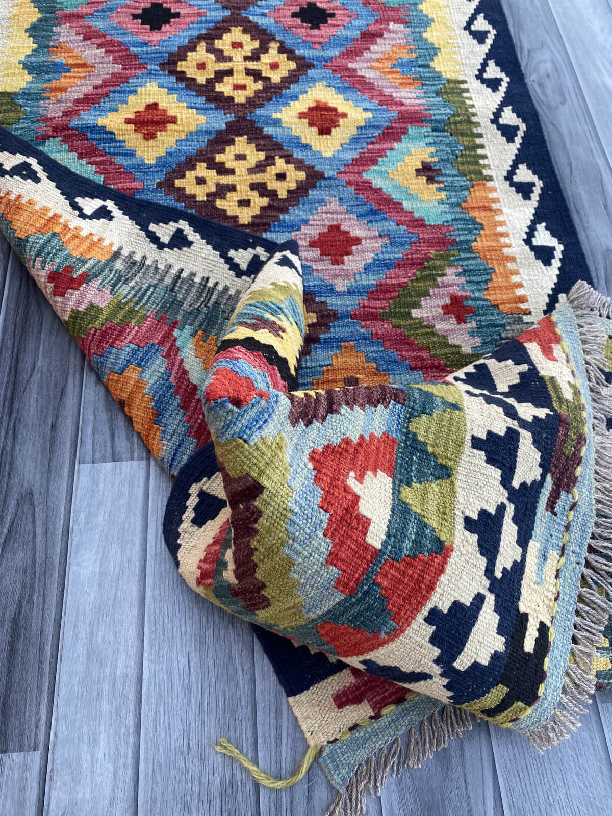 Handmade Flat Weave Kilim Rug ( 515 cm x 82 cm )
