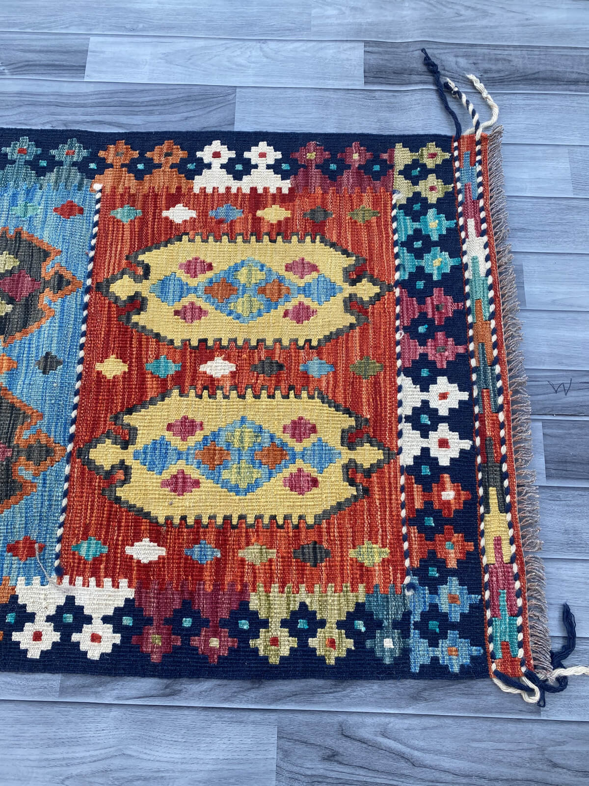 Handmade Flat Weave Kilim Rug ( 400 cm x 81 cm )