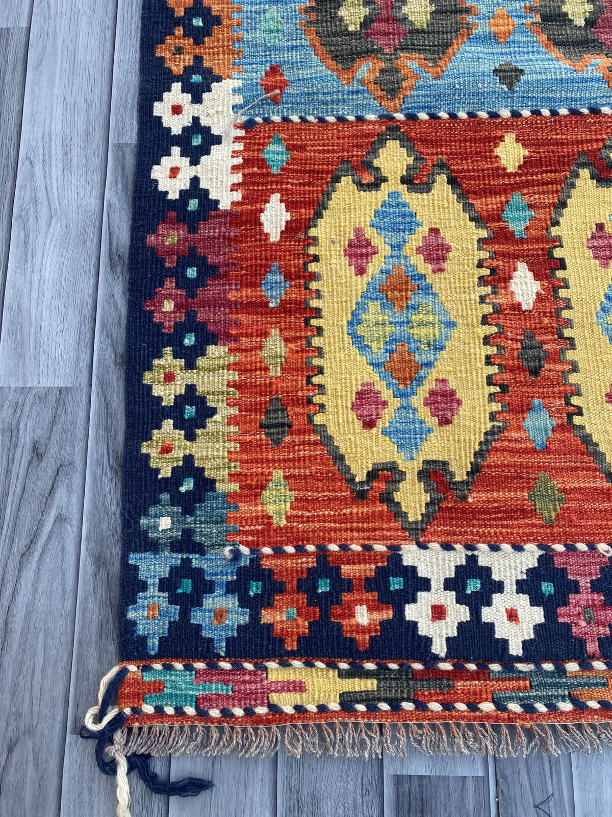 Handmade Flat Weave Kilim Rug ( 400 cm x 81 cm )