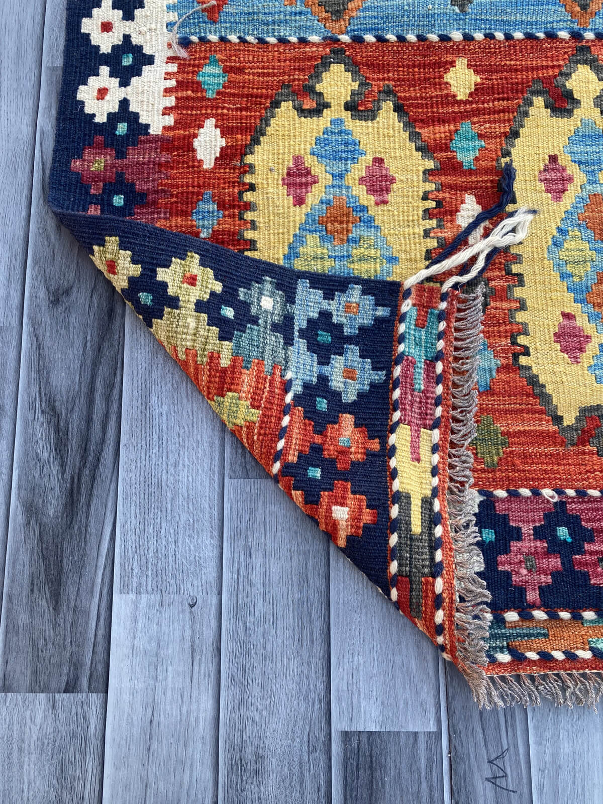 Handmade Flat Weave Kilim Rug ( 400 cm x 81 cm )