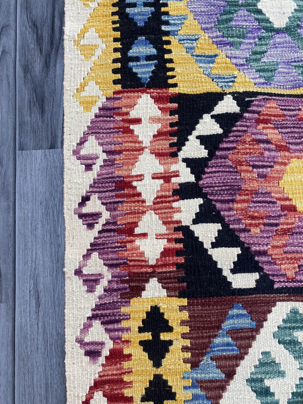 Handmade Flat Weave Kilim Rug ( 385 cm x 80 cm )