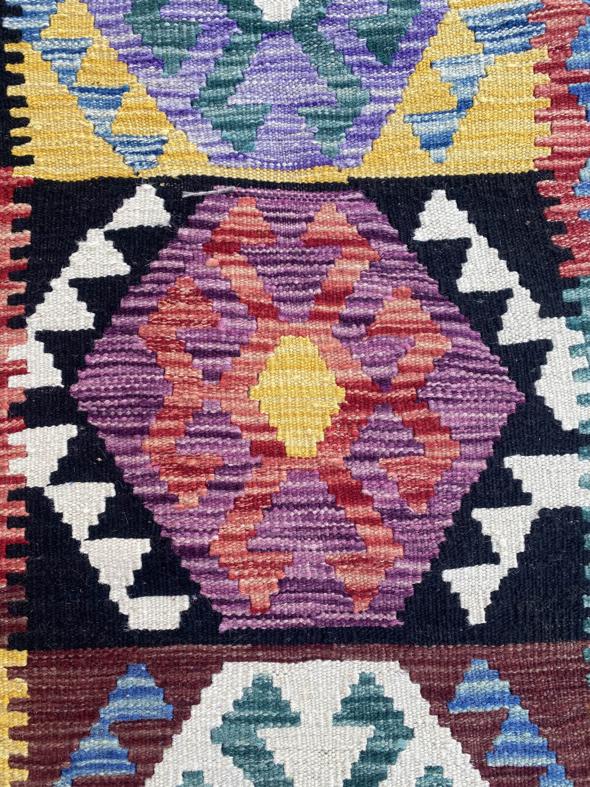 Handmade Flat Weave Kilim Rug ( 385 cm x 80 cm )